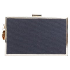 GIORGIO ARMANI 2020 Parfums canvas gold frame minaudiere evening box clutch