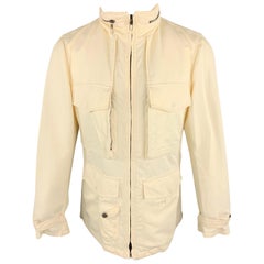GIORGIO ARMANI 38 Size 38 Cream Cotton / Nylon Zip Fly Jacket
