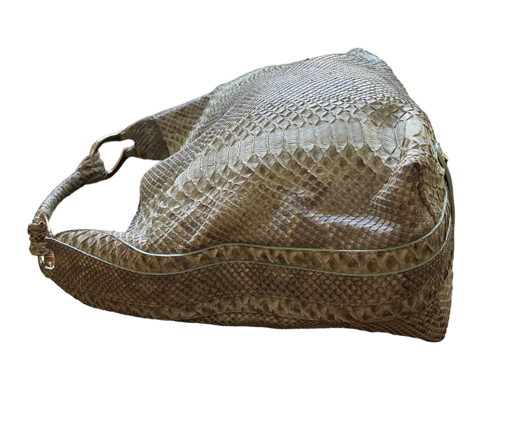 Women's Giorgio Armani Animal Skin Shoulder Bag For Sale