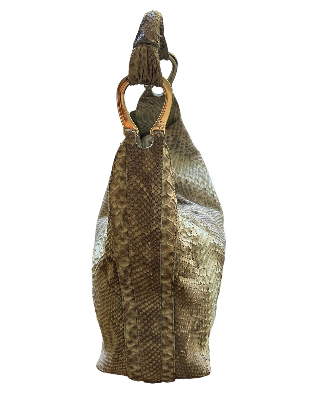 Giorgio Armani Animal Skin Shoulder Bag  For Sale 3