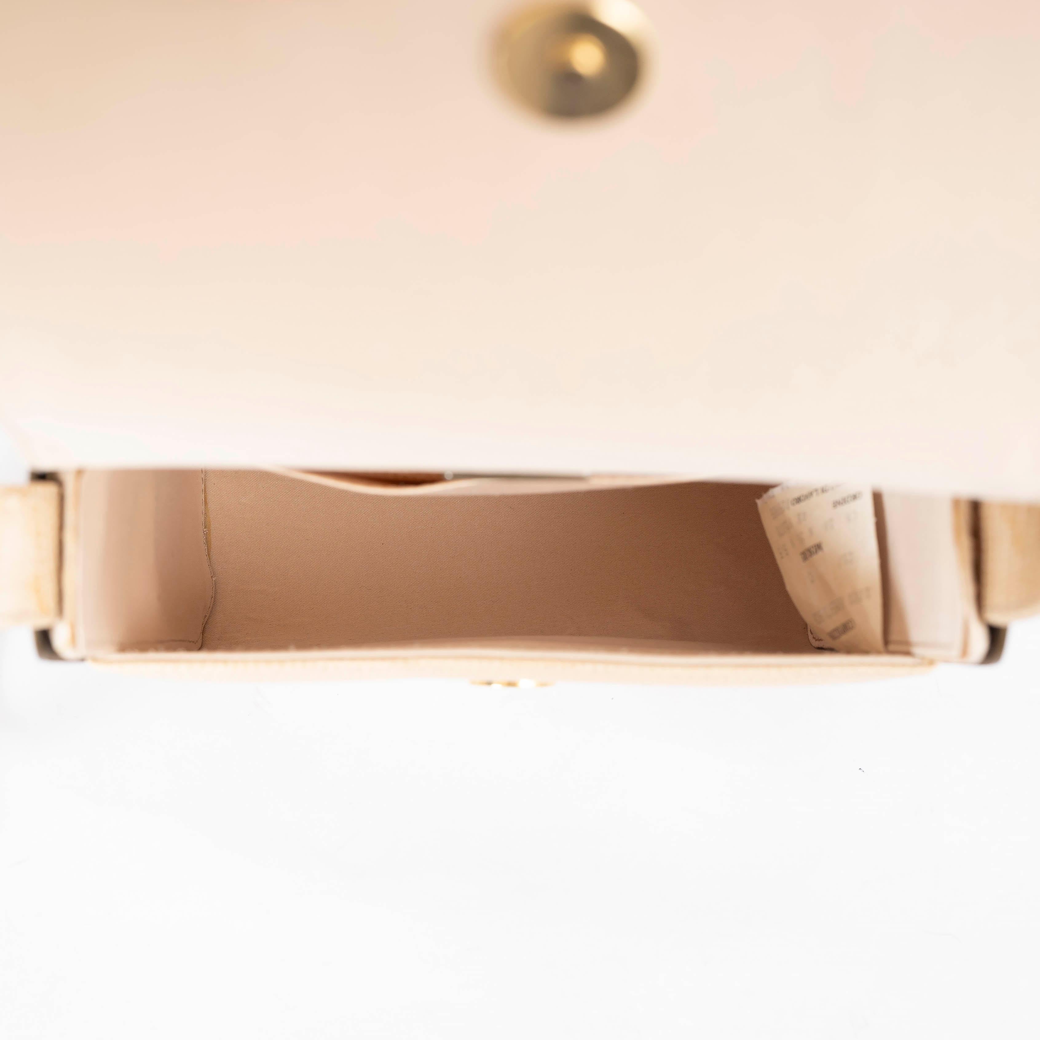 Women's GIORGIO ARMANI beige LIZARD Evening Shoulder Bag For Sale