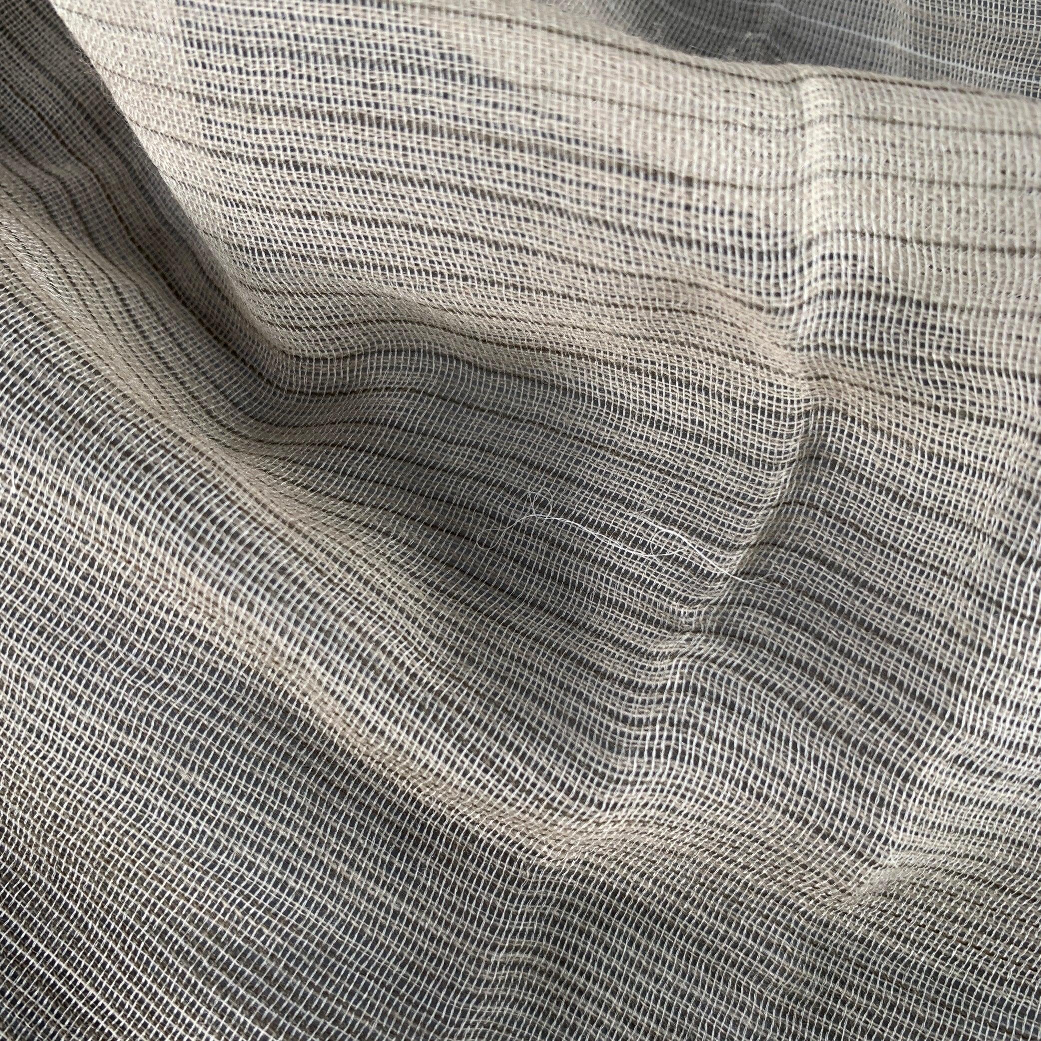 Men's GIORGIO ARMANI Beige Taupe Ombre Wool Blend Scarf For Sale