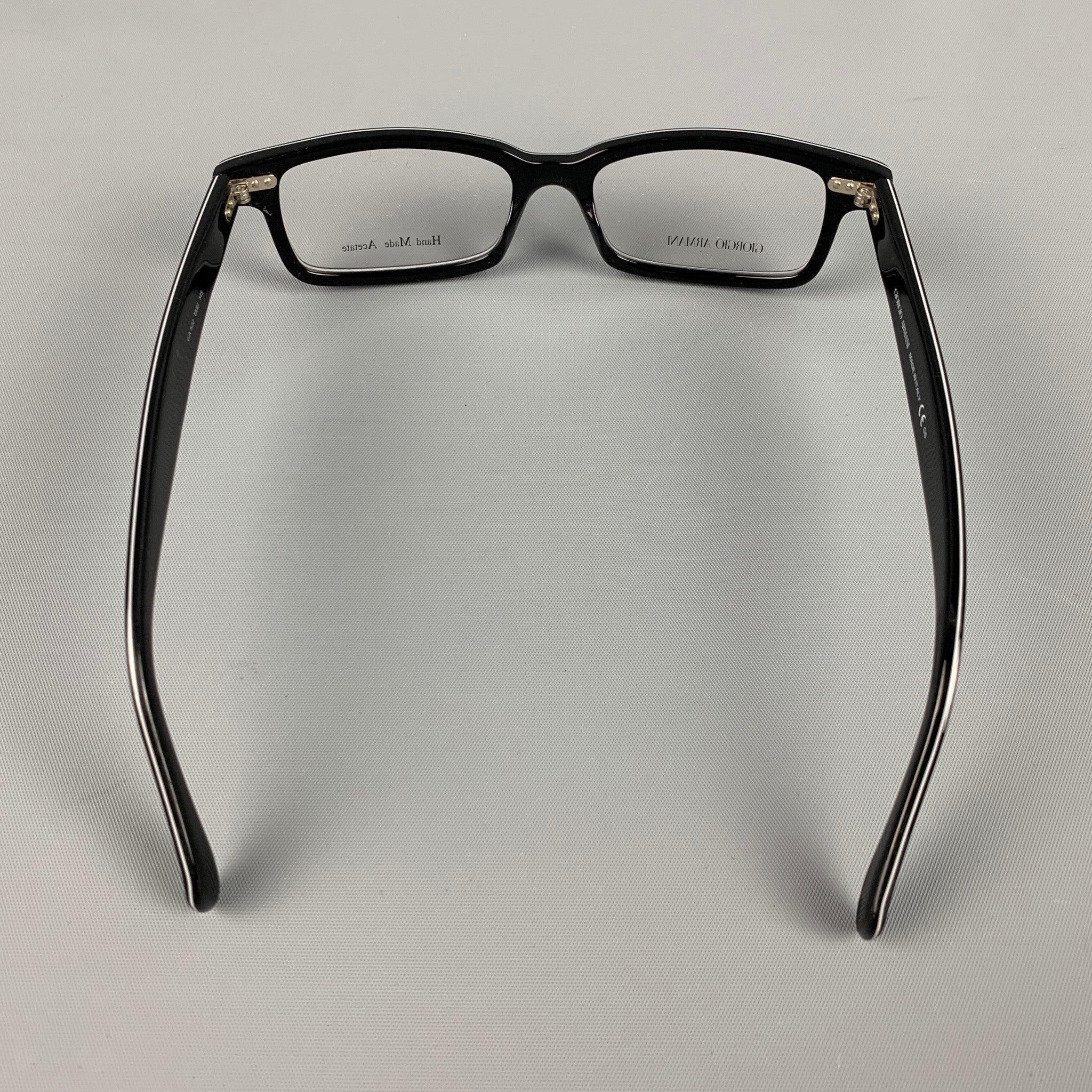 GIORGIO ARMANI Black Acetate Frames In Good Condition In San Francisco, CA