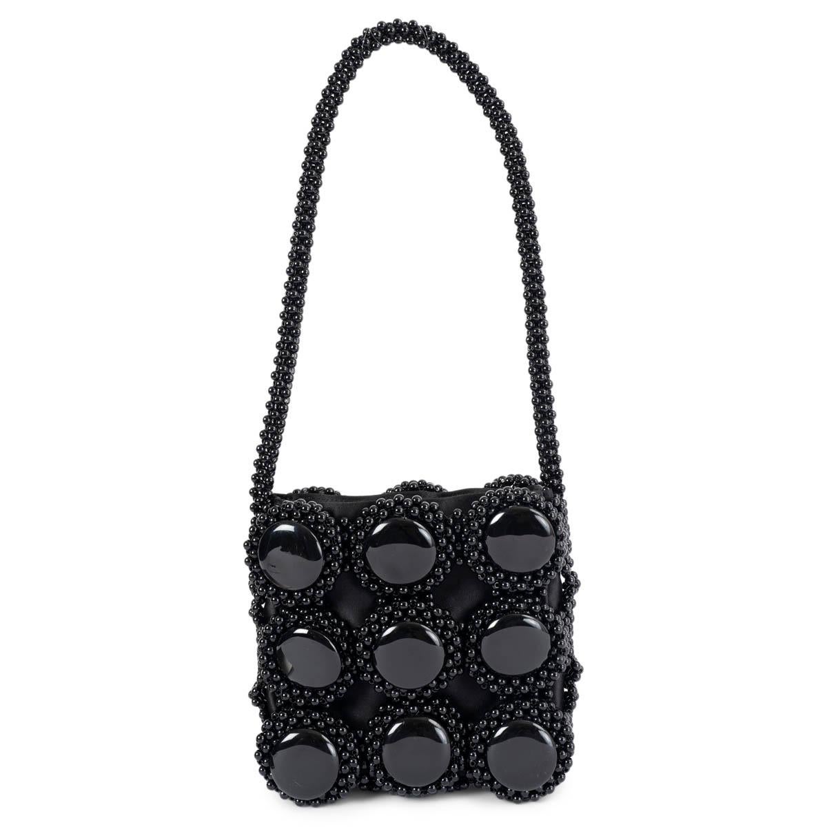 Black GIORGIO ARMANI black BEADED Evening Bag For Sale