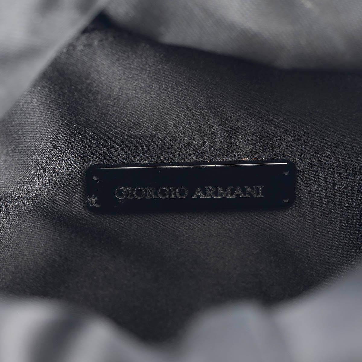 GIORGIO ARMANI black BEADED Evening Bag For Sale 1