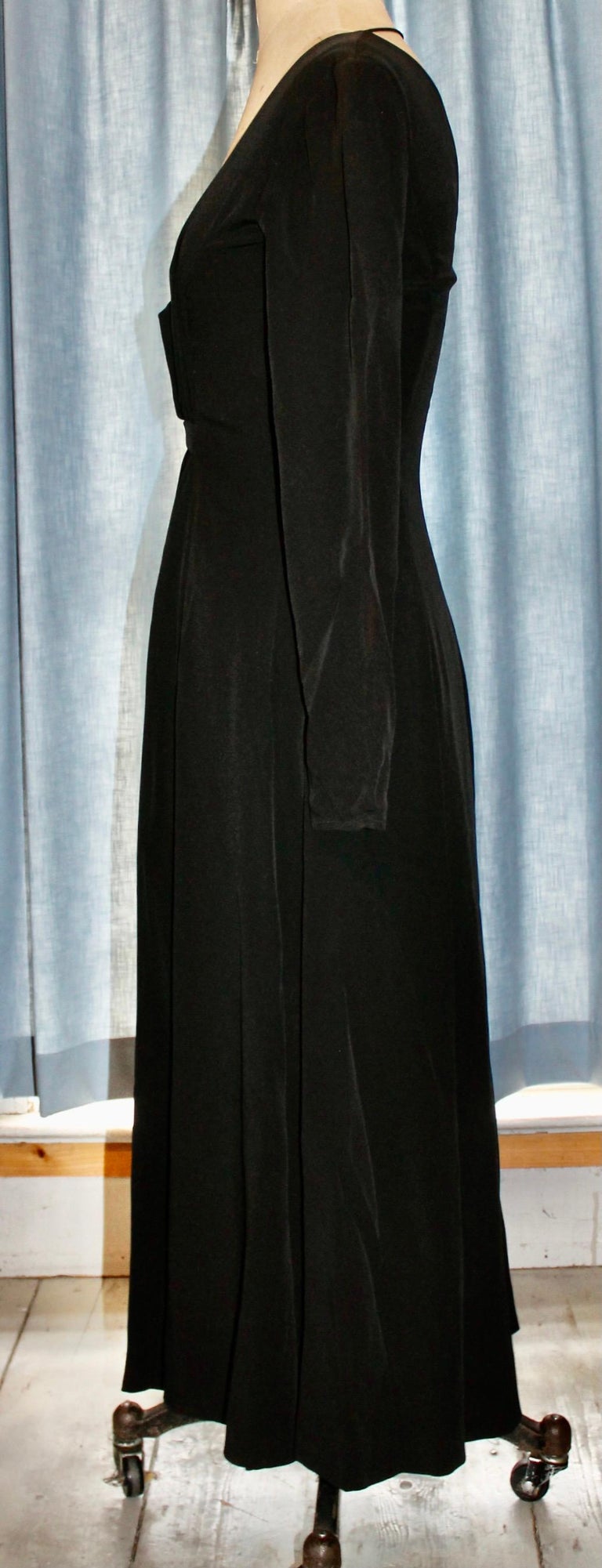 armani black velvet dress AW2002 Emporio Armani Black Velvet Dress