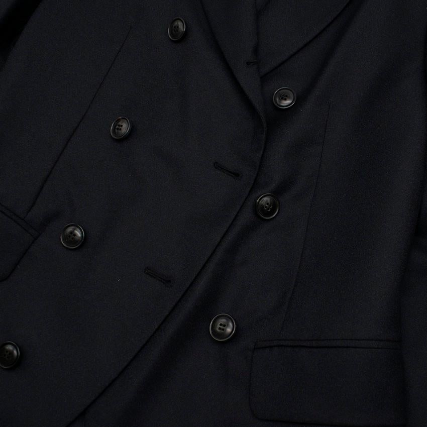 Giorgio Armani Black double breasted Blazer - Size US 2 In New Condition For Sale In London, GB