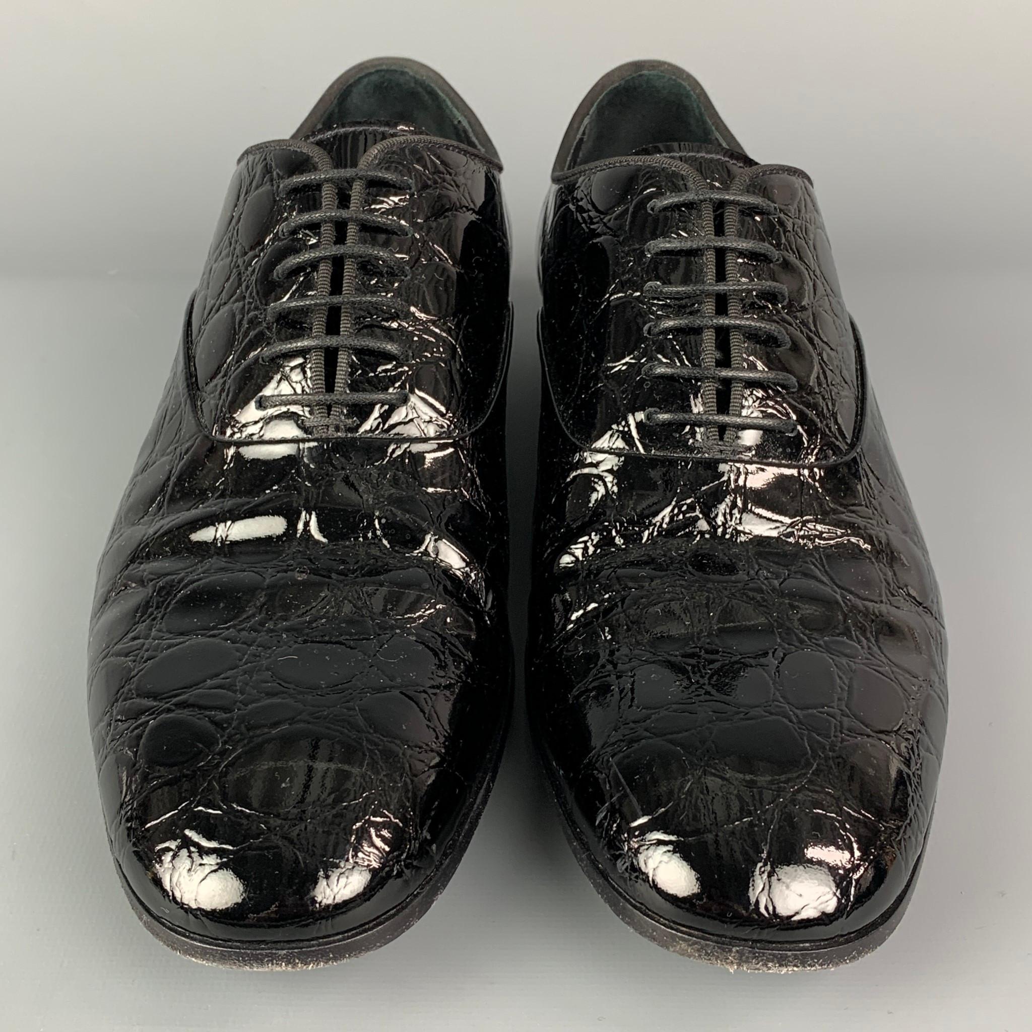 elegant black leather armani shoes