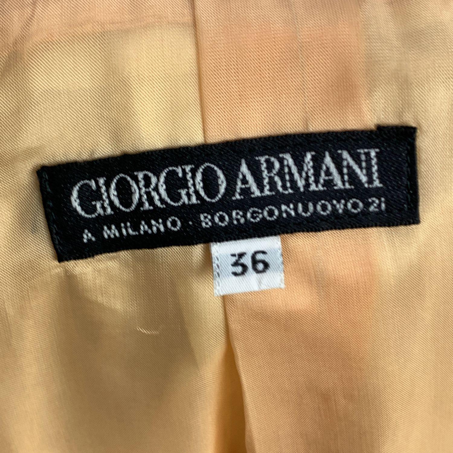 Giorgio Armani Black Label Peach Women Pant Suit Size XS For Sale at ...