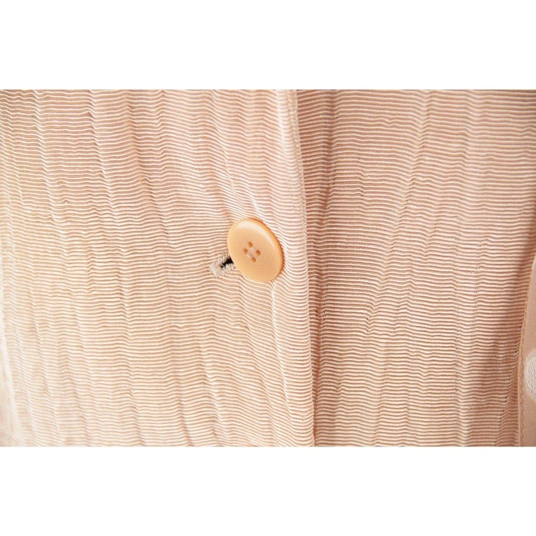 Giorgio Armani Black Label Peach Women Suit Blazer And Wide Trousers