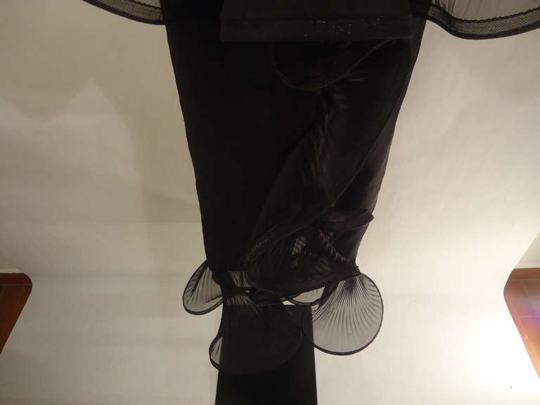 Robe de soirée Giorgio Armani Black Label en soie, années 1980 en vente 1