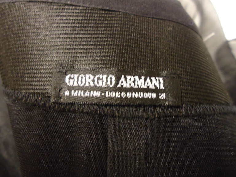 Robe de soirée Giorgio Armani Black Label en soie, années 1980 en vente 4