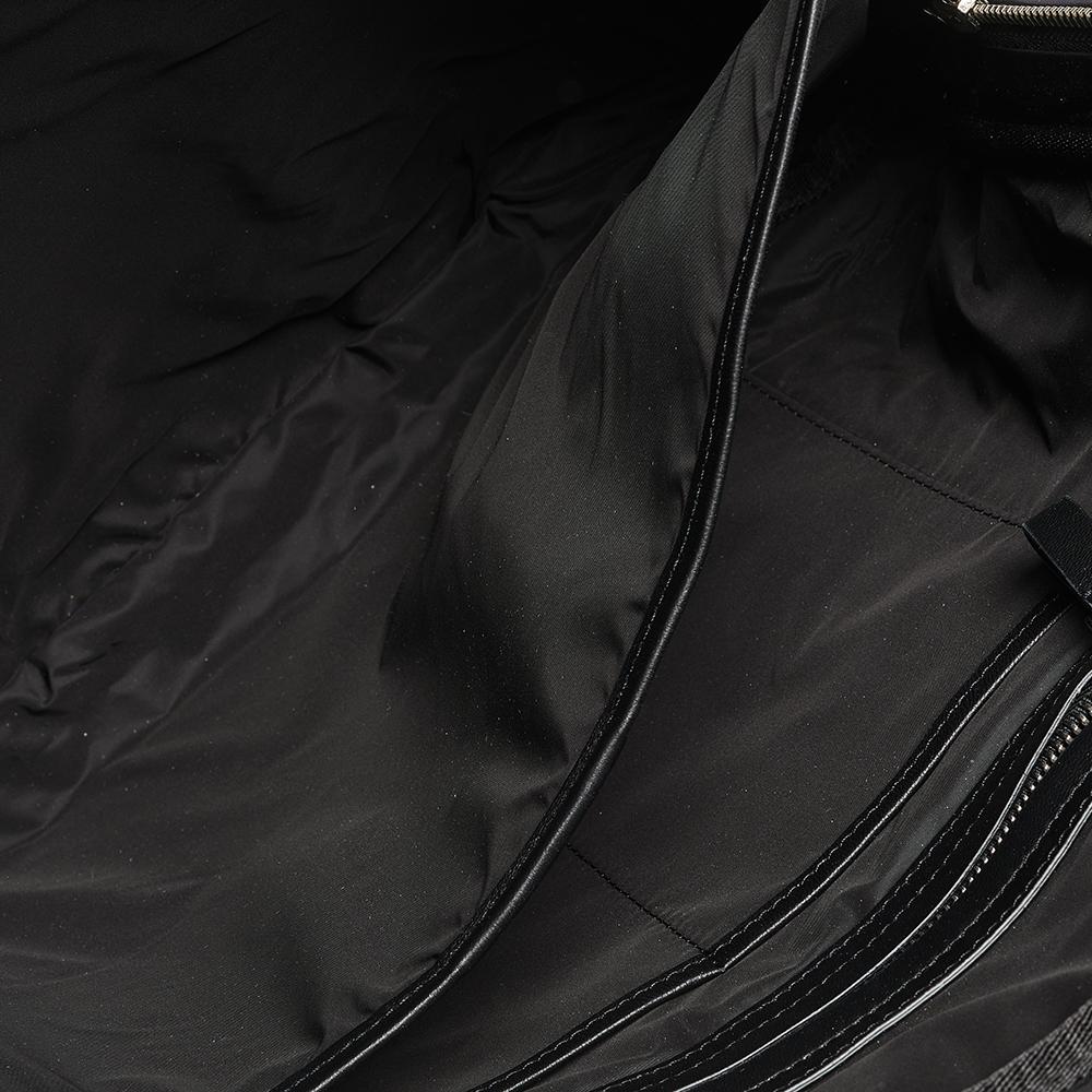 Giorgio Armani Black Leather Logo Laptop Bag 2