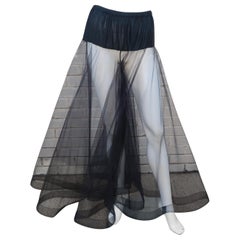 Vintage Giorgio Armani Black Net Tulle Pantaloons Crinoline