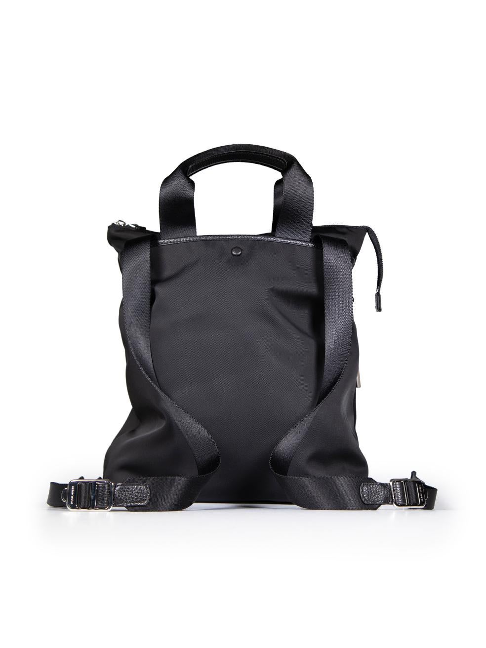 Giorgio Armani Black Nylon Backpack In New Condition In London, GB