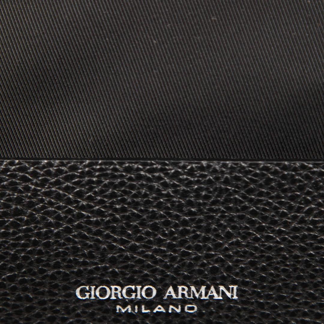 Giorgio Armani Black Nylon Backpack 1