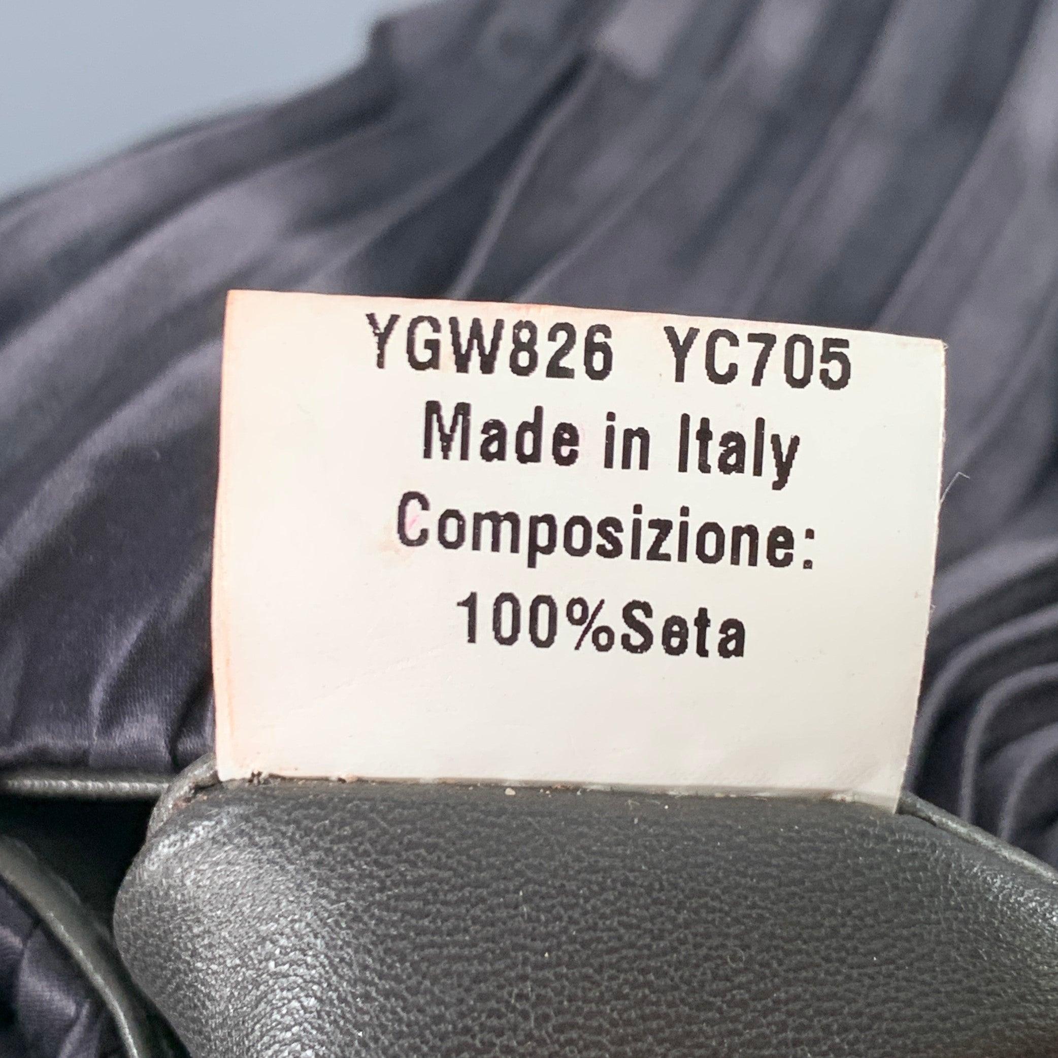 GIORGIO ARMANI Black Pleated Silk Evening Handbag For Sale 3