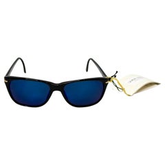 Giorgio Armani Black Polarized Wayfarer Sunglasses