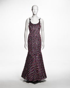 Giorgio Armani Black Ribbon Embellished Evening Dress, FW 2006