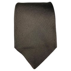 GIORGIO ARMANI Black Silk Neck Tie
