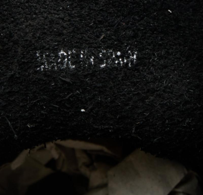 Giorgio Armani Schwarz/Weiß Nubuck Leder Espadrille Boot Schuhe Größe 43 im Angebot 2