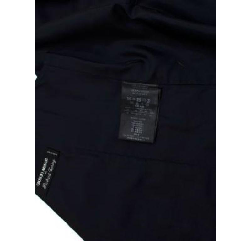 Giorgio Armani Black Wool Button Up Waistcoat For Sale 1