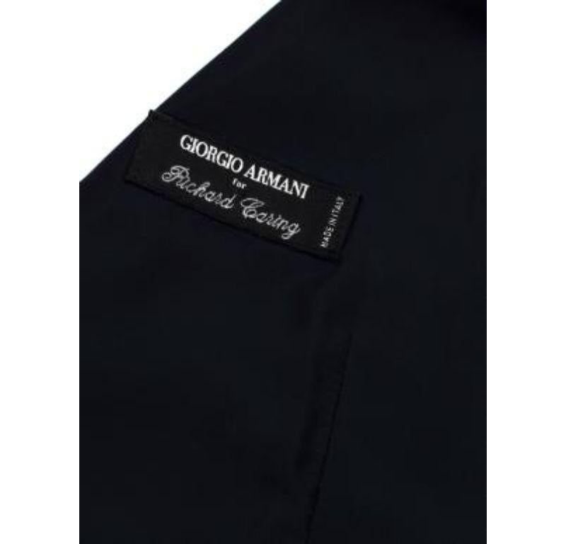 Giorgio Armani Black Wool Button Up Waistcoat For Sale 3