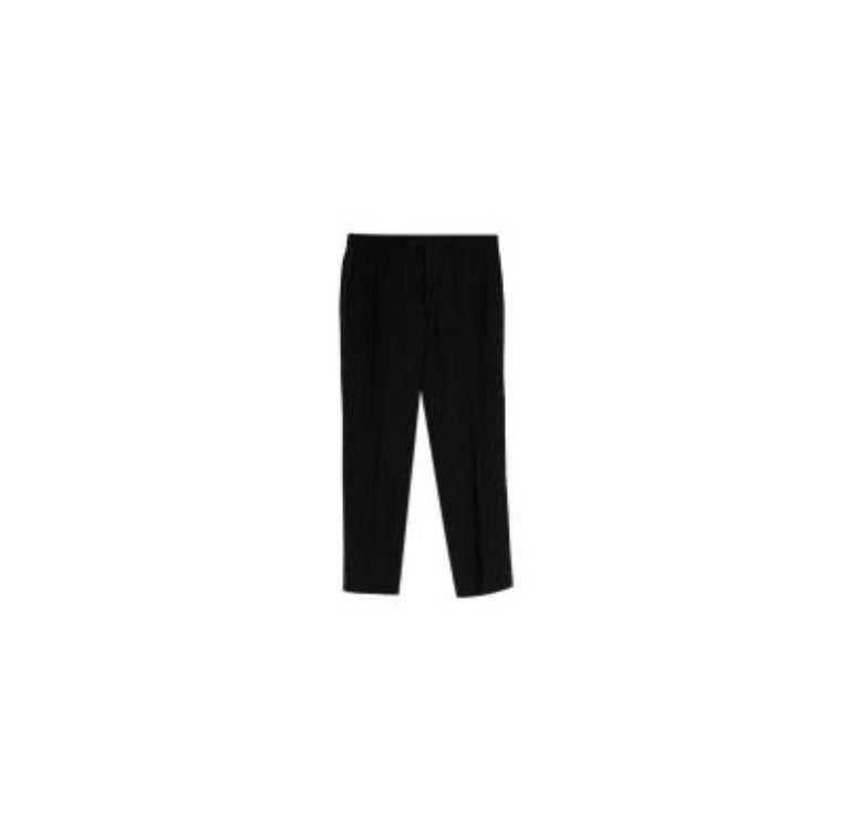 Armani Black Wool Pants For Sale at 1stDibs