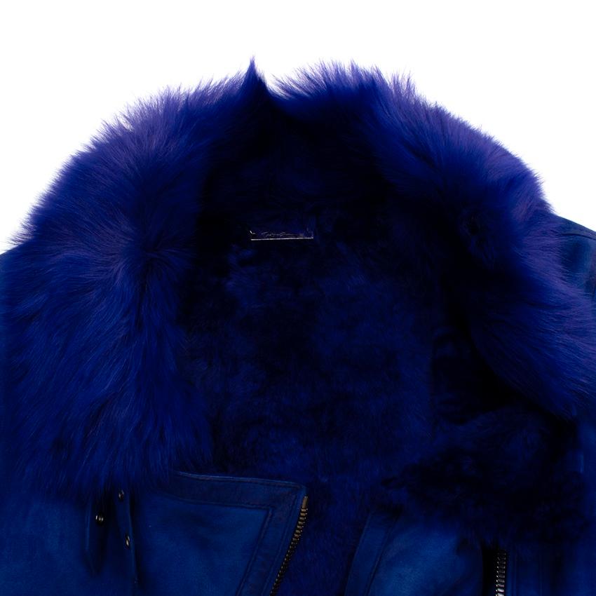 blue fur lined jacket