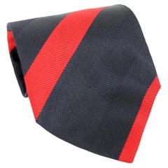 Giorgio Armani Blue Red Silk Regimental Tie