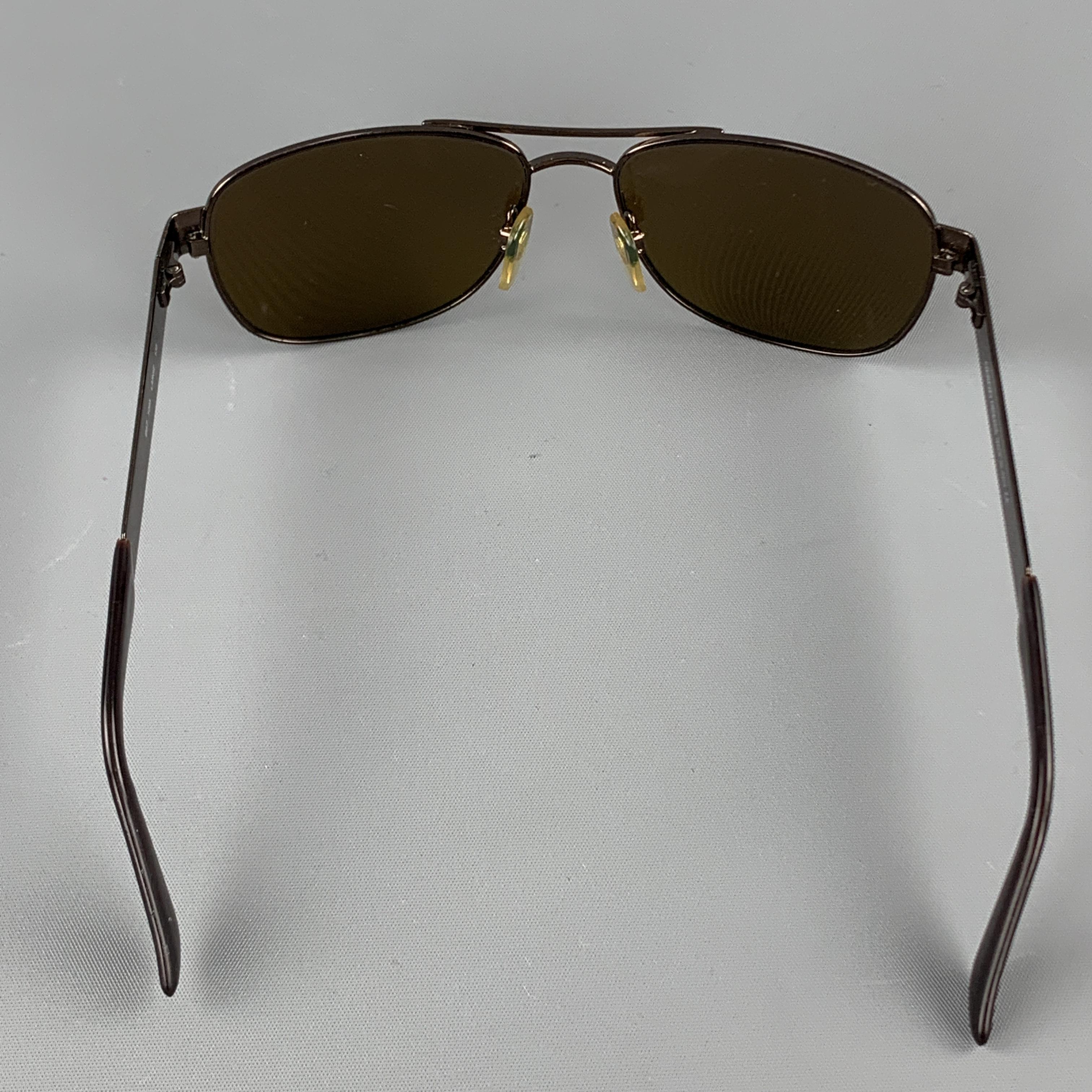 Black GIORGIO ARMANI Bronze Square Sunglasses
