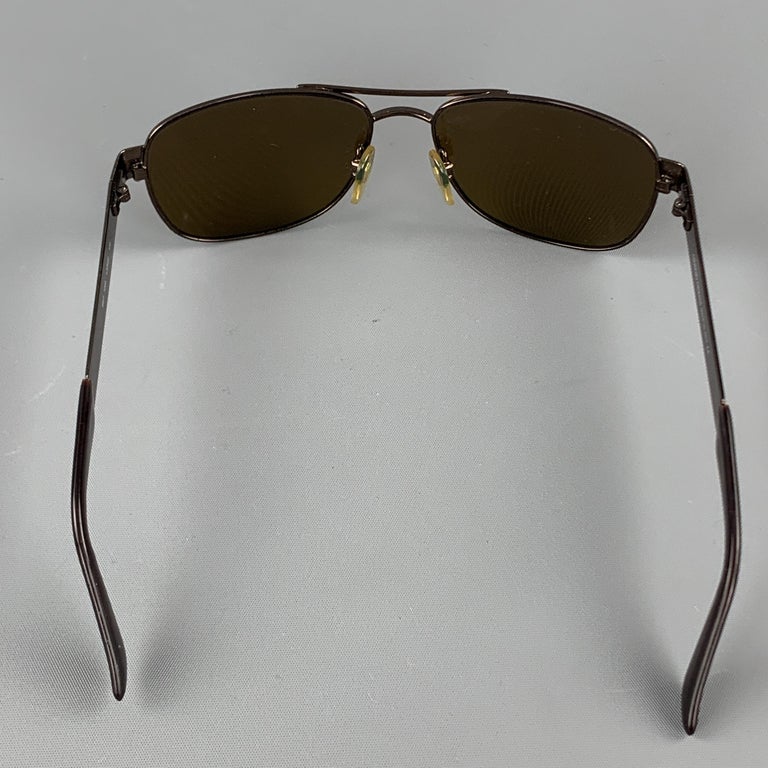 GIORGIO ARMANI Bronze Square Sunglasses For Sale at 1stdibs