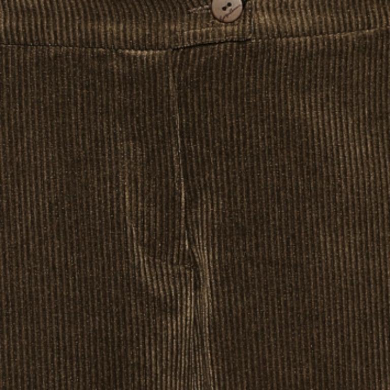 Giorgio Armani Brown Corduroy Wide Leg Pants M Damen