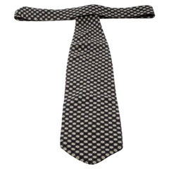 Giorgio Armani Brown Dotted Silk Traditional Tie