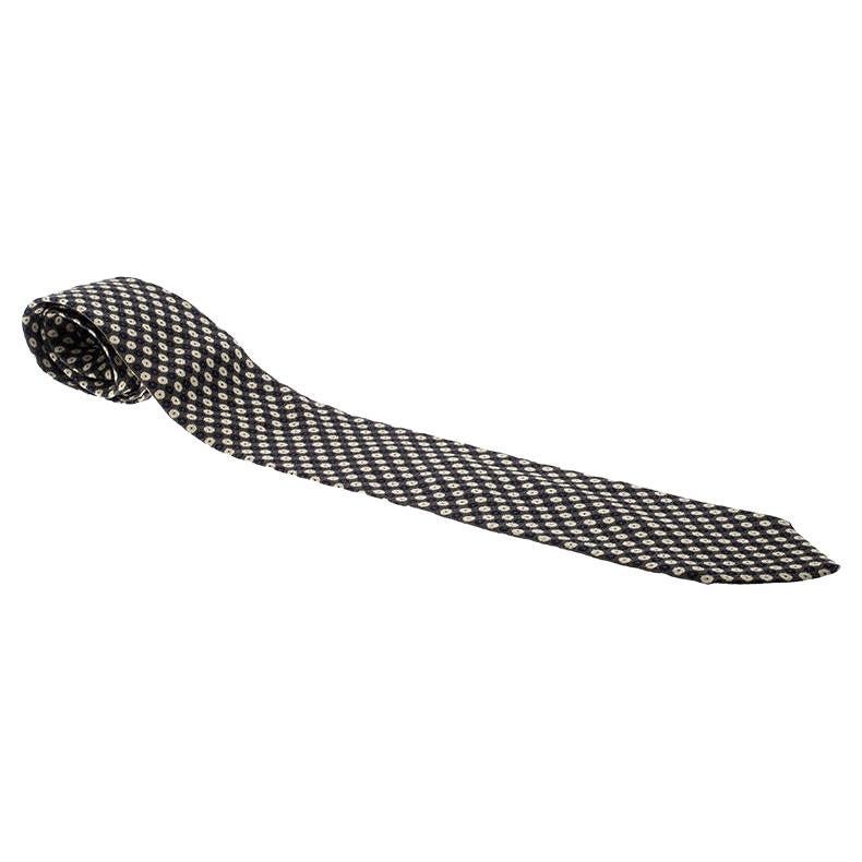 Giorgio Armani Brown - Cravate traditionnelle en soie à pois en vente