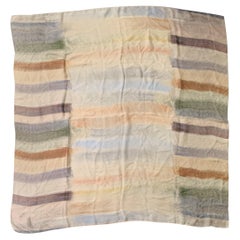 GIORGIO ARMANI Braun Grün Ombre Aquarell Seidenschal Halstuch