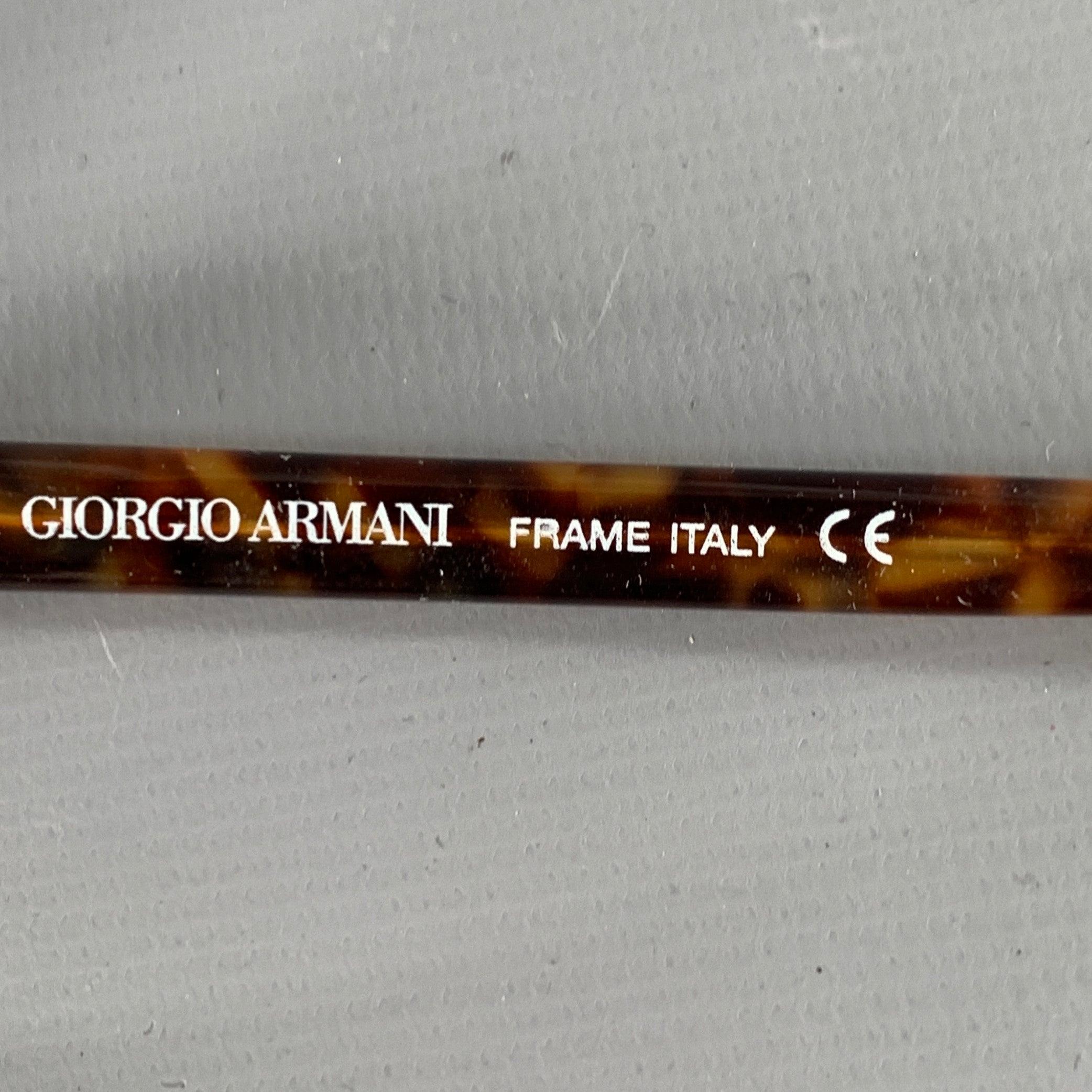 GIORGIO ARMANI Brown Tortoiseshell Acetate Frames 1