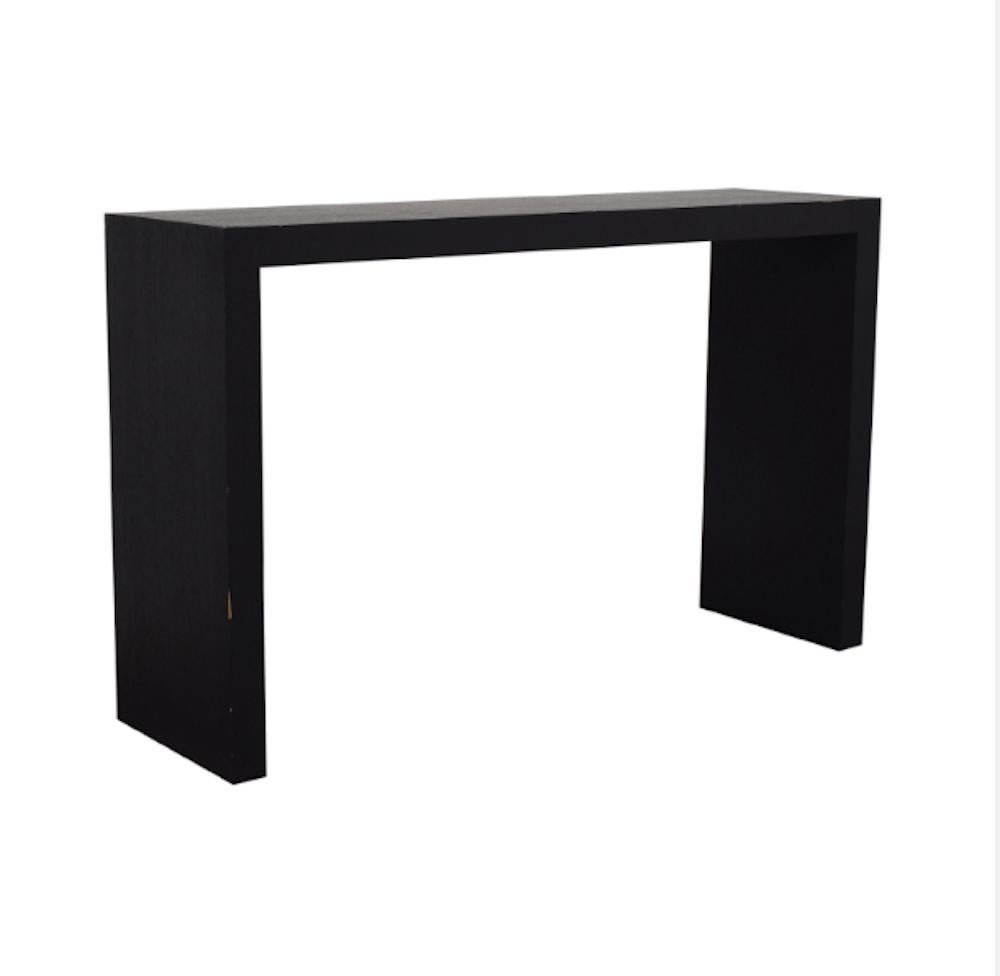 Modern Giorgio Armani Casa Ebonized Cerused Nesting “Paris” Console Table Set of 2