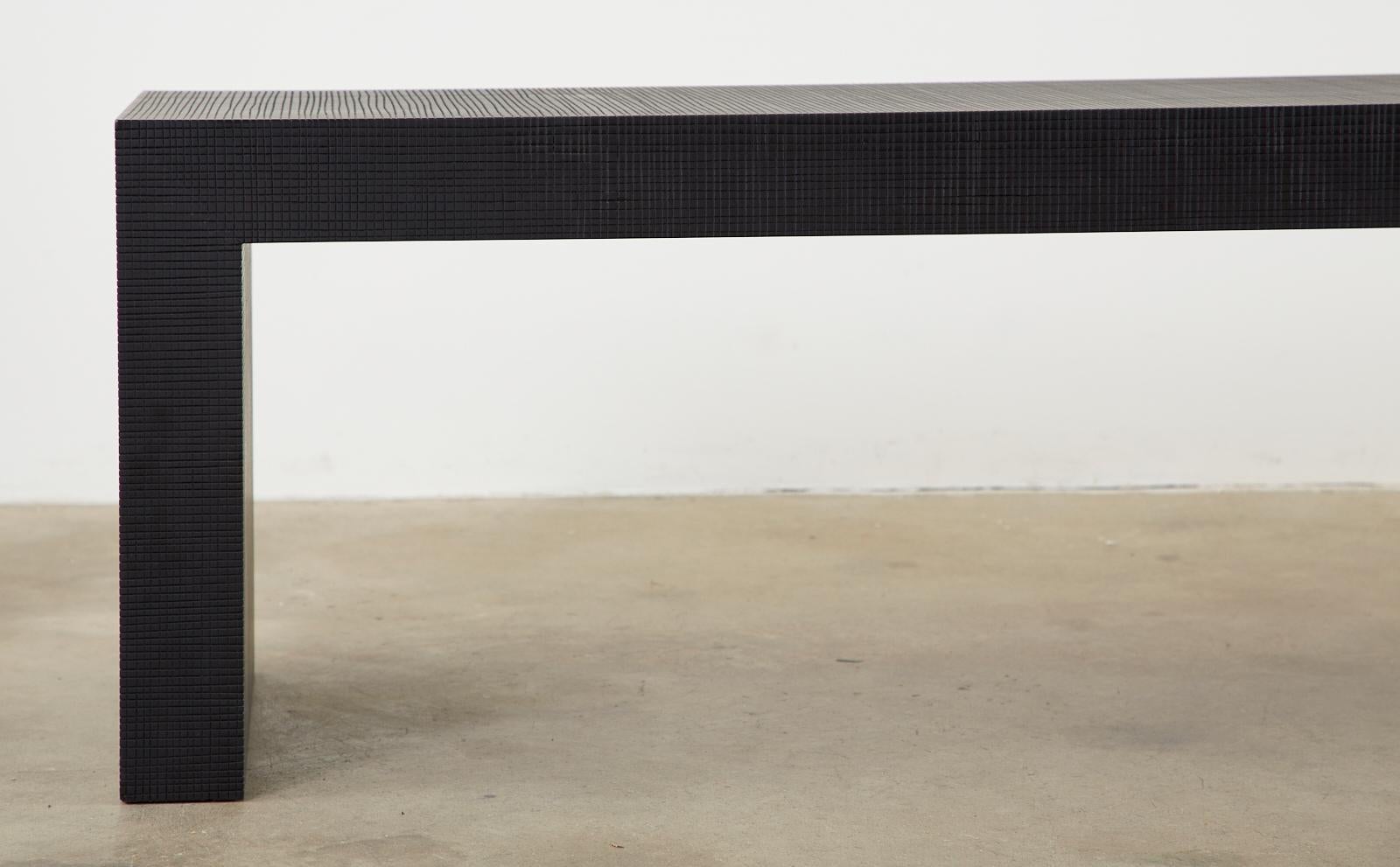 Wood Giorgio Armani Casa Ebonized Cocktail Table or Bench