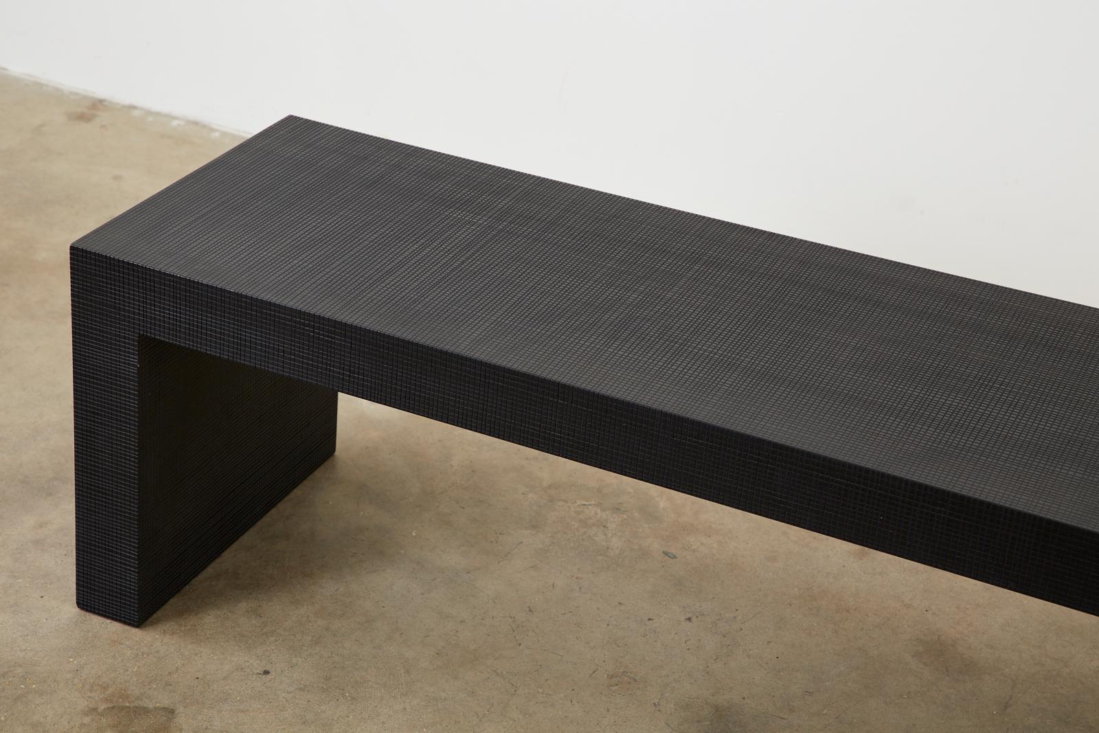Giorgio Armani Casa Ebonized Cocktail Table or Bench In Good Condition In Rio Vista, CA