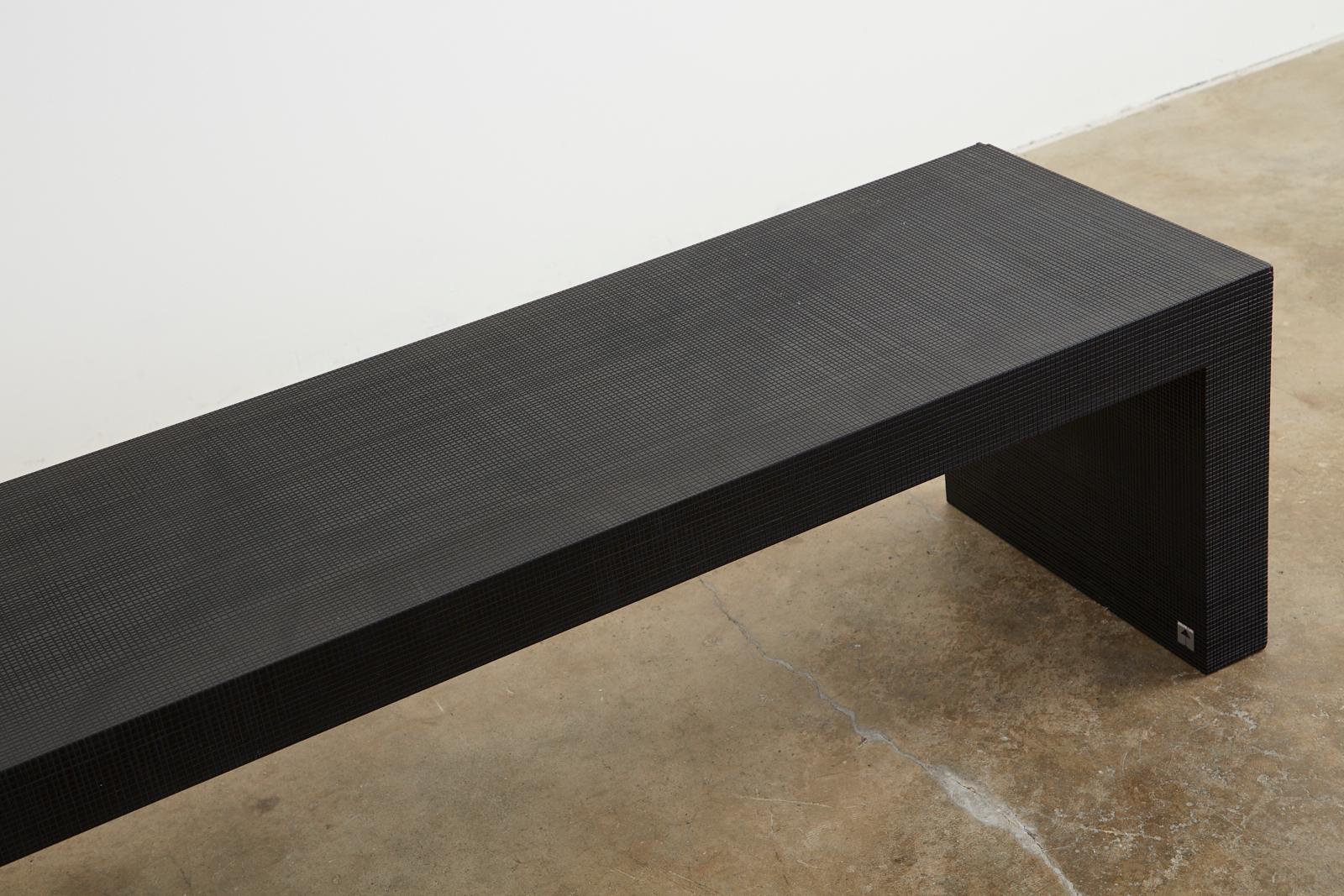 20th Century Giorgio Armani Casa Ebonized Cocktail Table or Bench