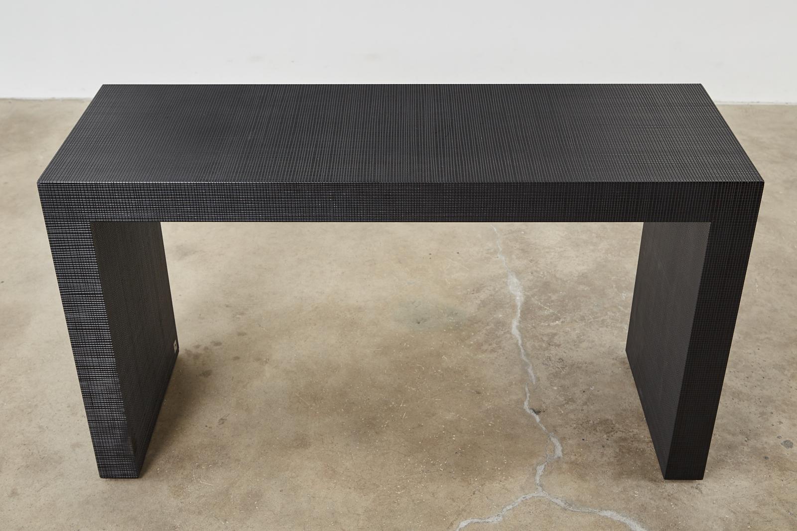 Giorgio Armani Casa Ebonized Writing Table Desk or Console For Sale 2