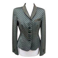 Used Giorgio Armani checkered blazer
