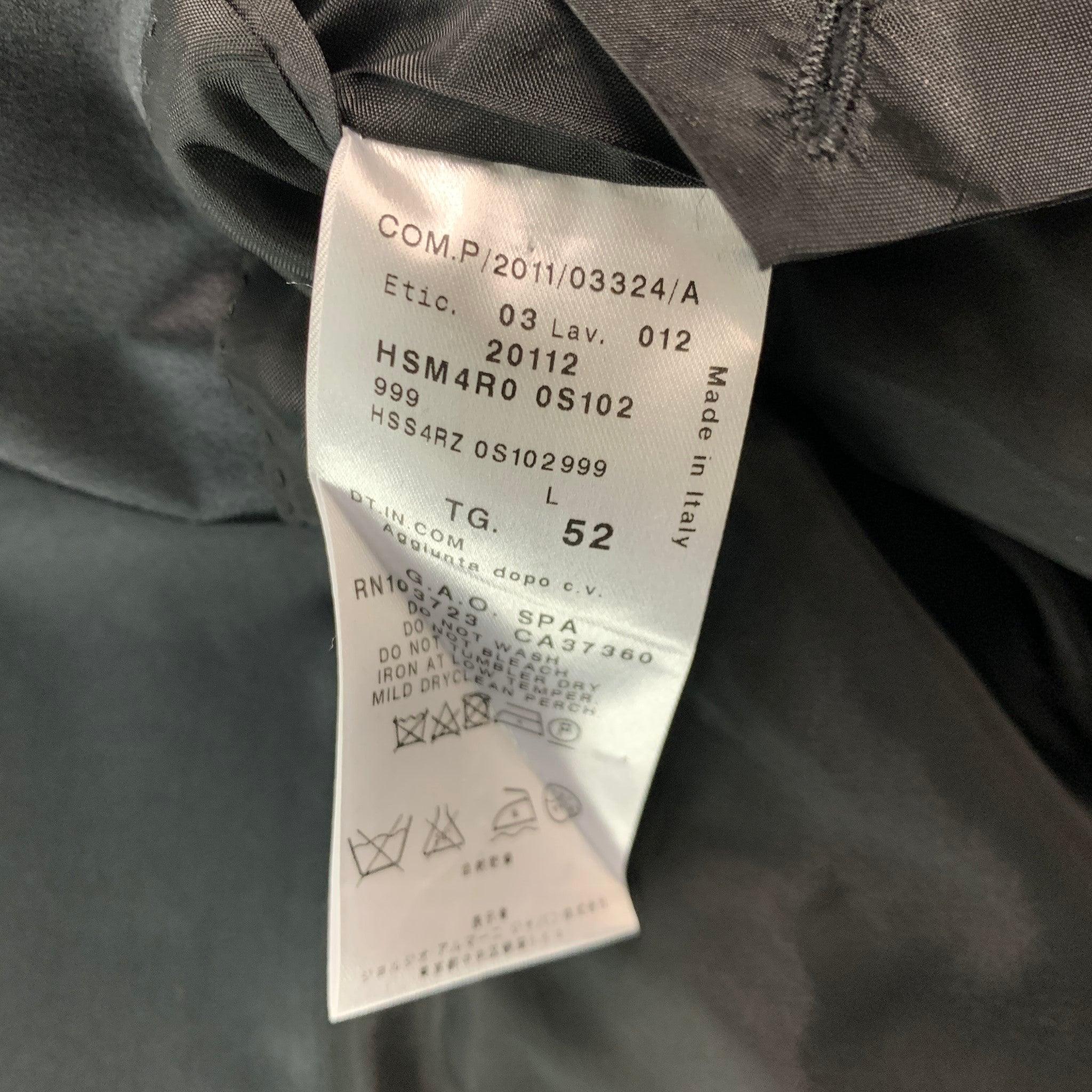 GIORGIO ARMANI Chest Size 42 Black Solid Wool Tuxedo Sport Coat For Sale 1