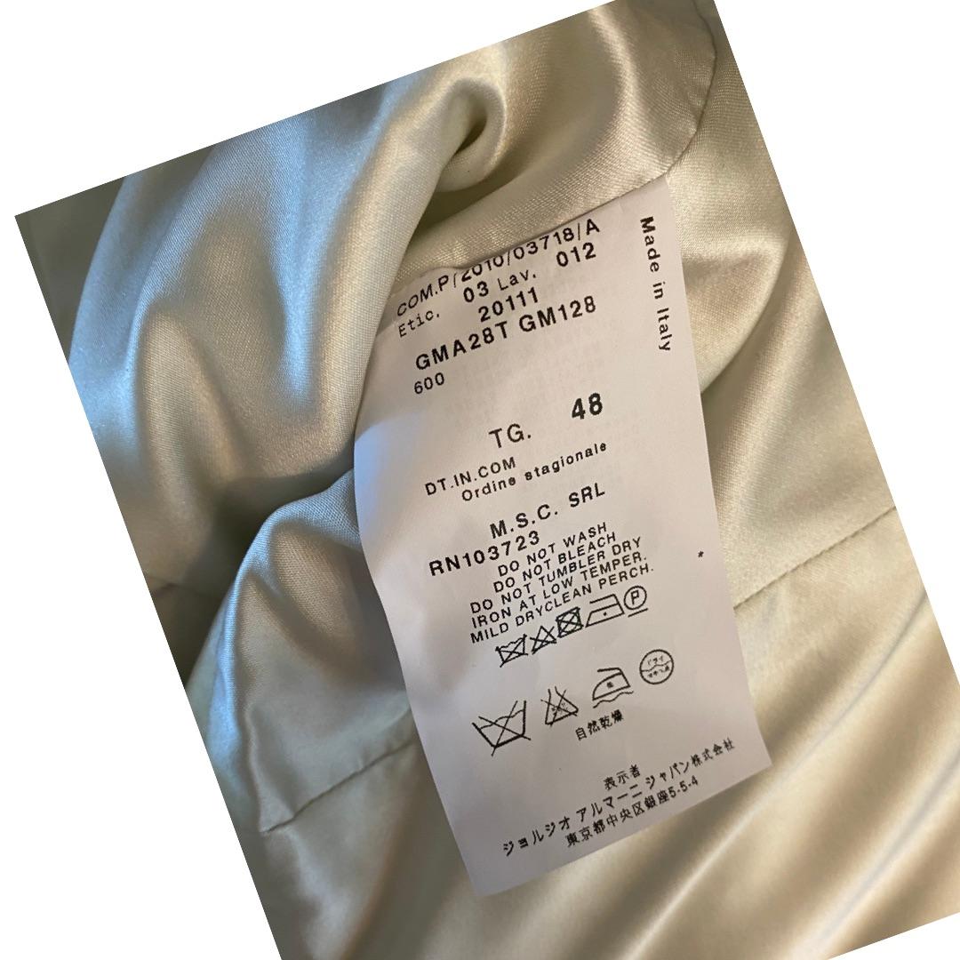 Giorgio Armani Collezione Silver Floral Sheath Cocktail Dress & Scarf Size 12 6