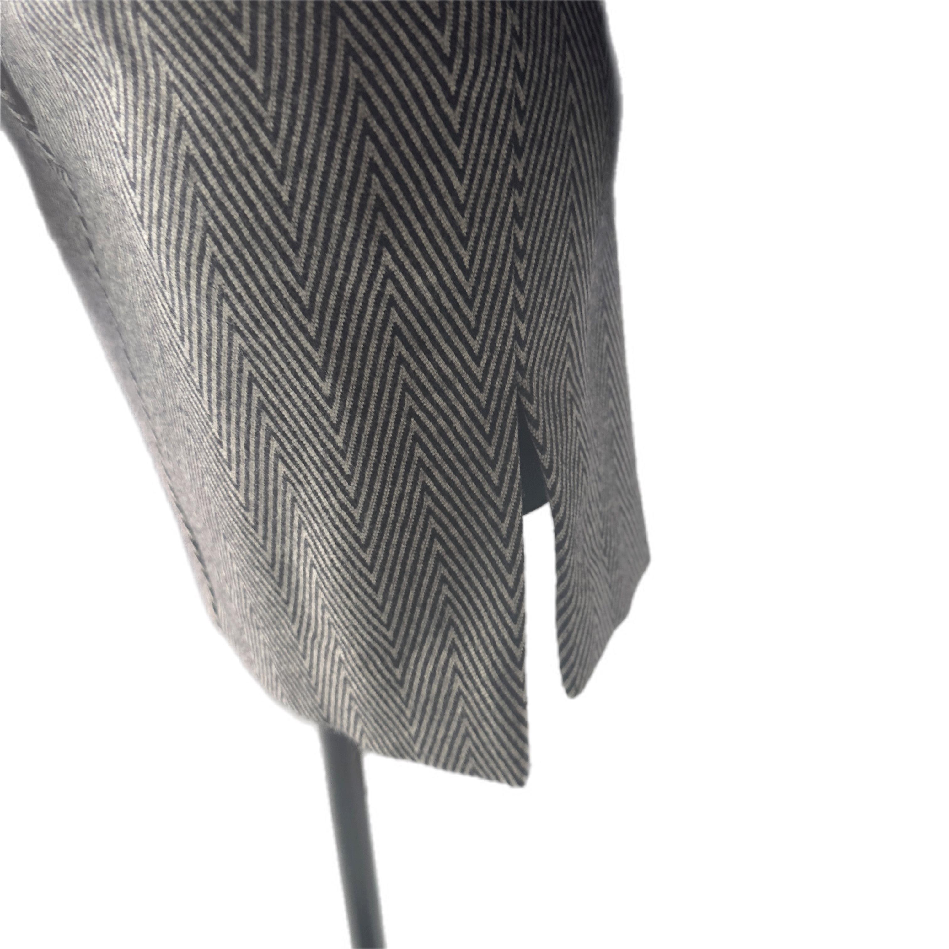 Giorgio Armani Completo Chevron in Lana – Anni ’80, Made in Italy in vendita 4