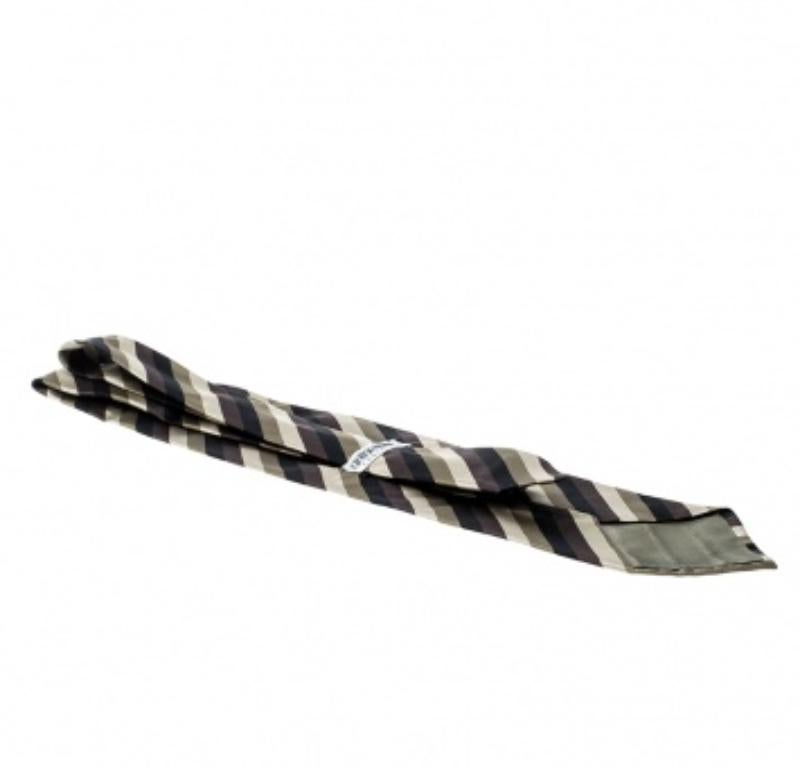 Corbata de seda tradicional de rayas diagonales Giorgio Armani Cravatte Negro