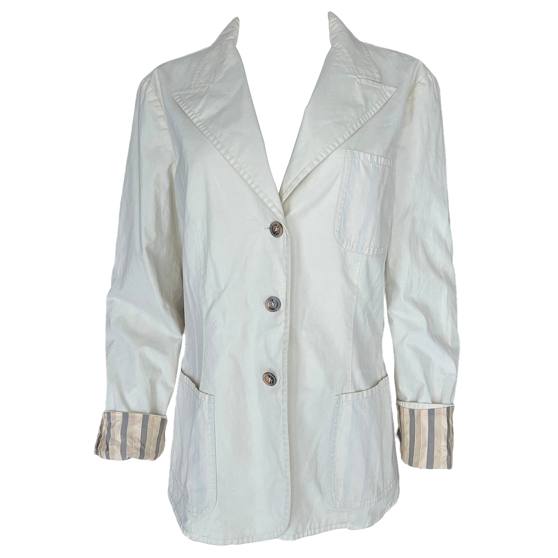 Giorgio Armani Chaqueta Blazer Crema