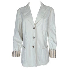 Giacca blazer color crema Giorgio Armani