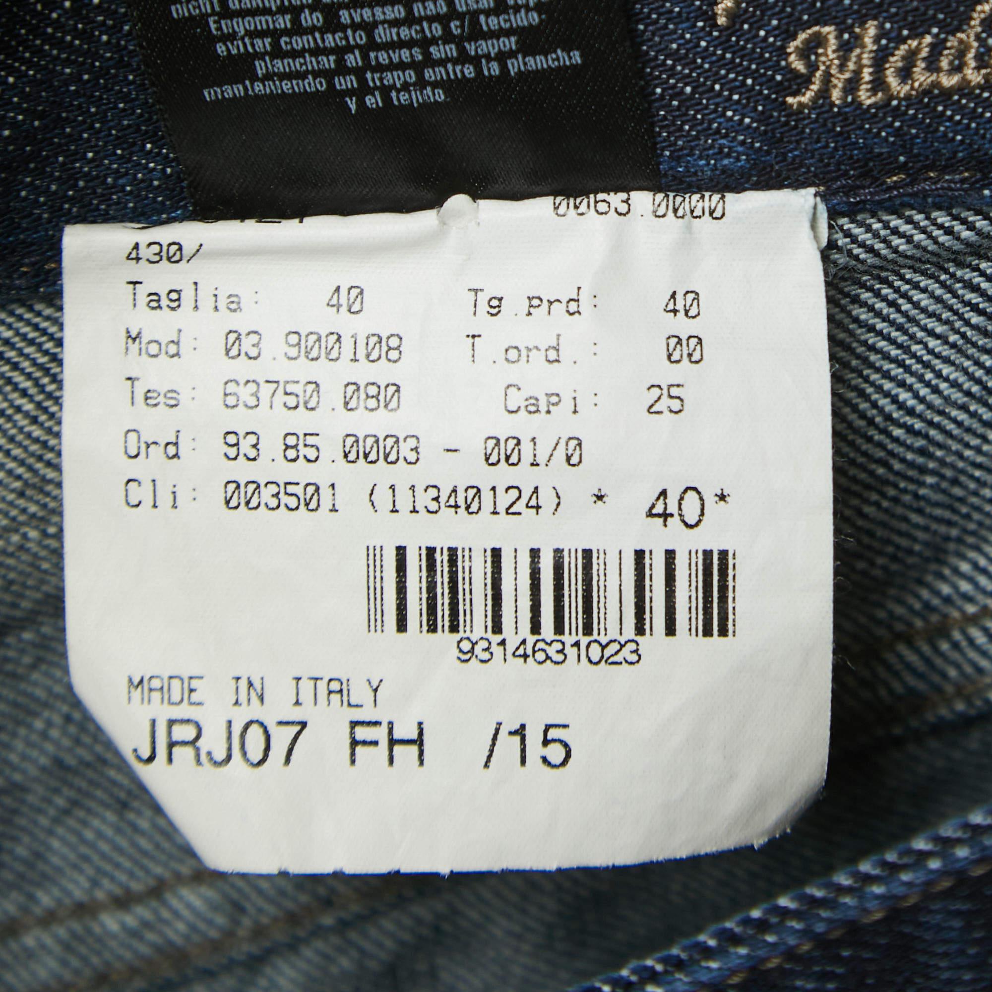 Giorgio Armani Dark Blue Denim Straight Fit Jeans 3XL Waist 38